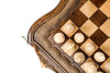 Premium Classic Wooden  2-in-1 Chess-Backgammon Board With Mount Ararat Outline Handcrafted