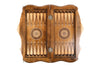 Premium Classic Wooden  2-in-1 Chess-Backgammon Board With Mount Ararat Outline Handcrafted