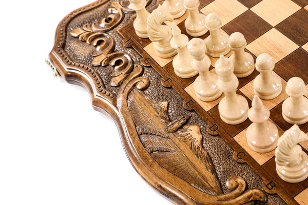 Chateau Royale Board – Luxury Handcrafted Chess & Backgammon Set