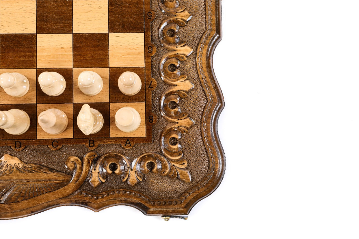 Chateau Royale Board – Luxury Handcrafted Chess & Backgammon Set