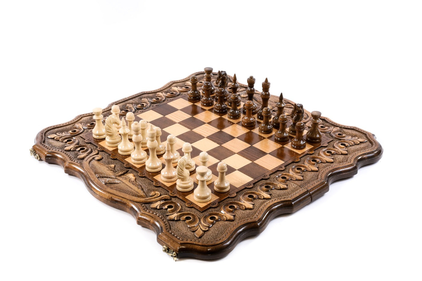 Chateau Royale Board – Luxury Handcrafted Chess & Backgammon Set