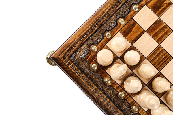 Good Square Chess Square Chess with Bronze Legs Handcrafted