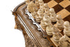 Premium Classic Wooden  2-in-1 Chess-Backgammon Board With Mount Ararat Outline Handcrafted