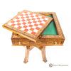 PREMIUM CHESS, BACKGAMMON & CARD GAMES TABLE HANDCRAFTED BY SCOTT HANDICRAFTS