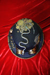 Steampunk Gear-Embellished Top Hat (Green Snake Carrying Lamp)