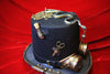 Steampunk Gear-Embellished Top Hat (Green Snake Carrying Lamp)