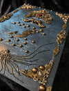 Handcrafted Vintage Steampunk Journal with Ornate Metal Accents