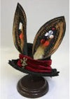 Steampunk Mini Pet Hat with Feather Accent & Sunglass Chains