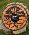 Tree of Life Battle Worn Shield from Viking Norse Mythology  - Handcrafted