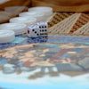 Backgammon Wooden Colorful Backgammon Set, Handcrafted & Personalized Gift
