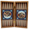 Backgammon Wooden Colorful Backgammon Set, Handcrafted & Personalized Gift