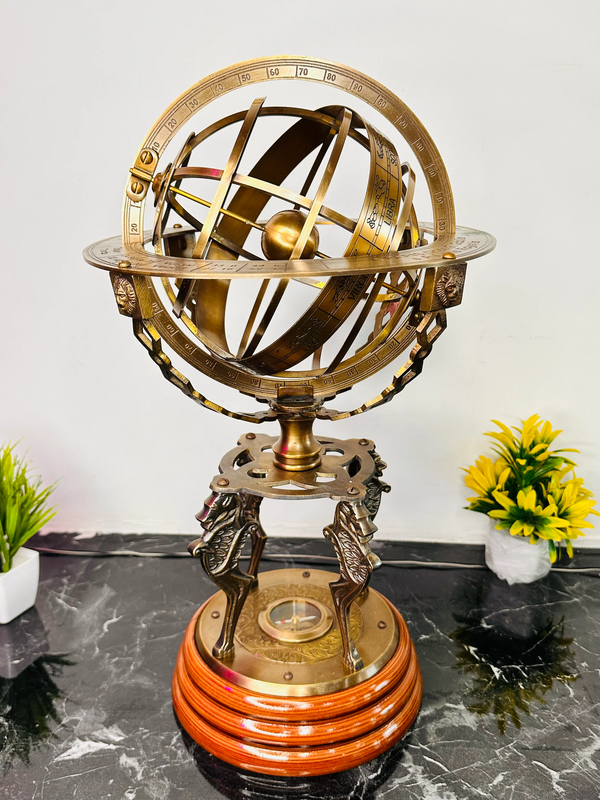 Sphere Compass Model Large Brass Armillary Sphere 18