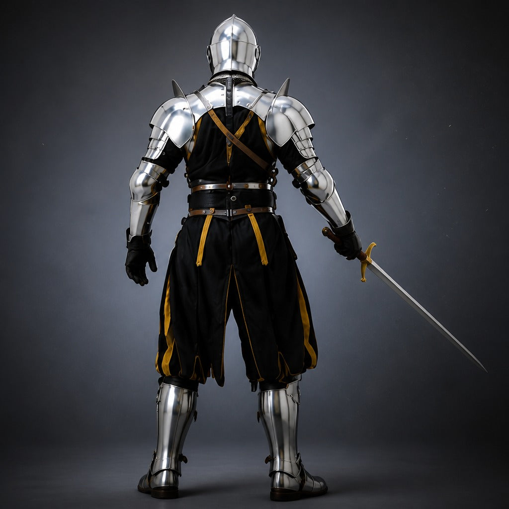 Medieval Knight Full Plate Armor Suit – Handcrafted Steel European Armor