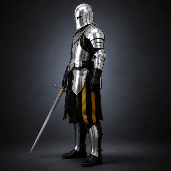 Medieval Knight Full Plate Armor Suit – Handcrafted Steel European Armor