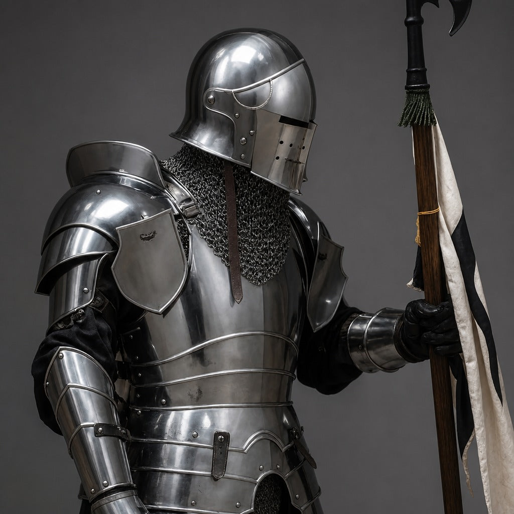 Medieval Knight Full Plate Armor Suit – Handcrafted Steel European Armor