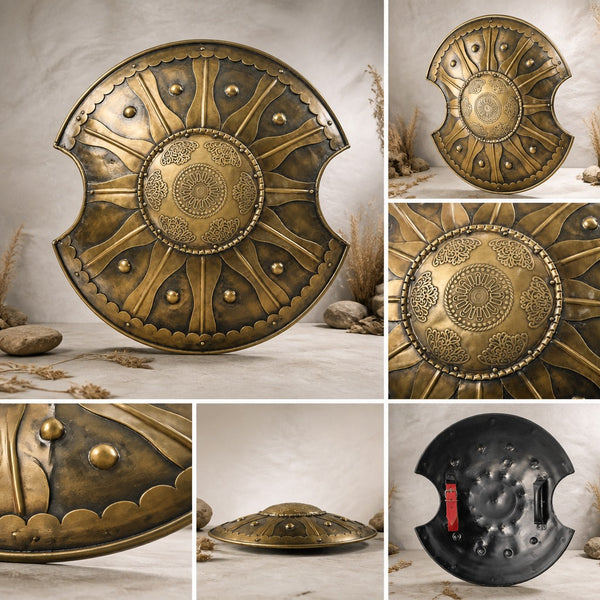 Achilles Greek Warrior Shield – Antique Bronze Trojan War Replica
