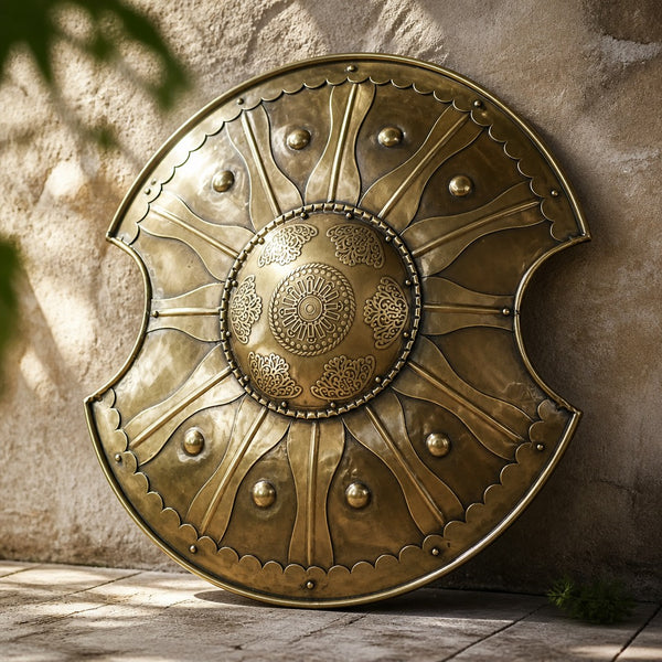 Achilles Greek Warrior Shield – Antique Bronze Trojan War Replica