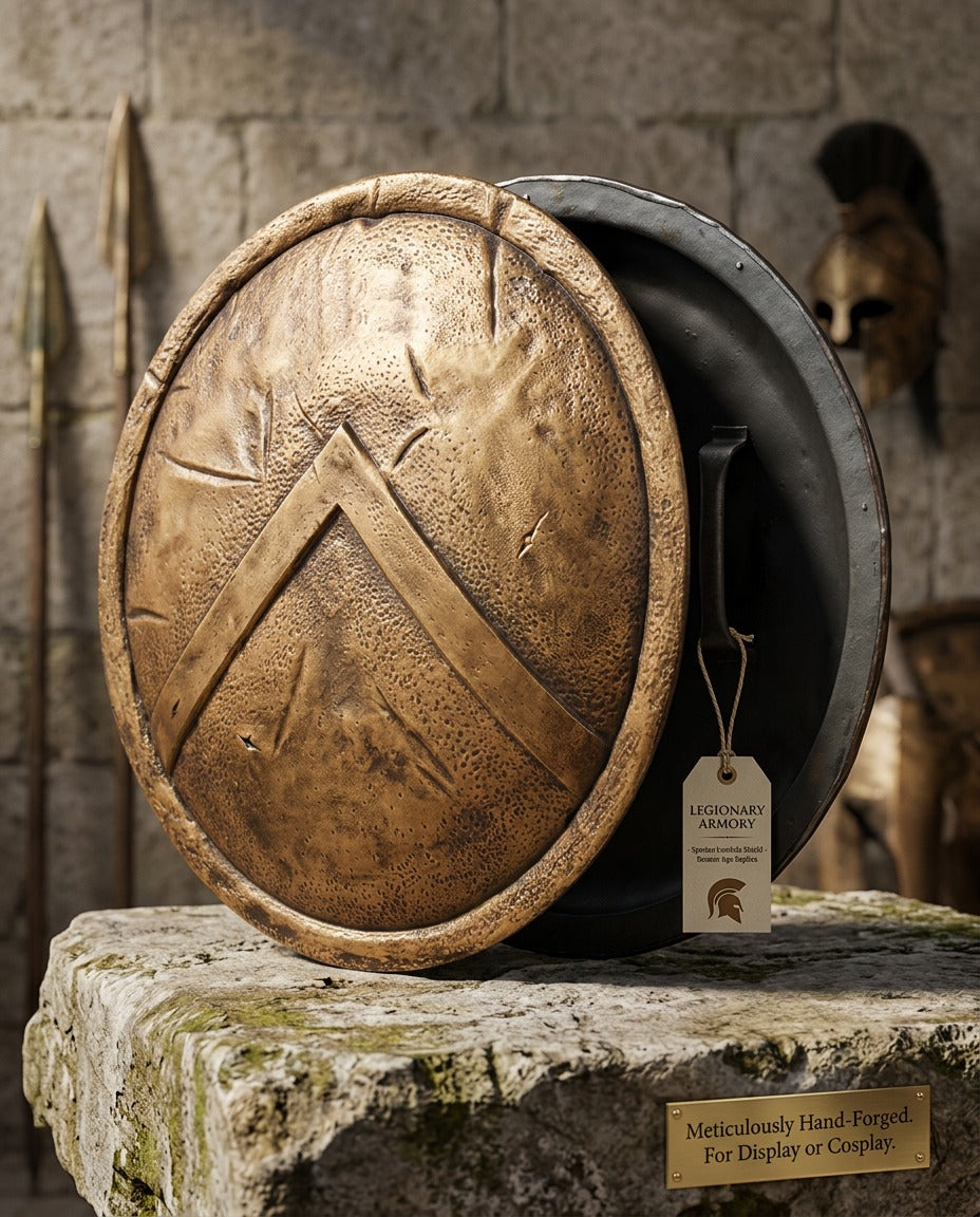 Handcrafted King Leonidas Spartan Shield – 24
