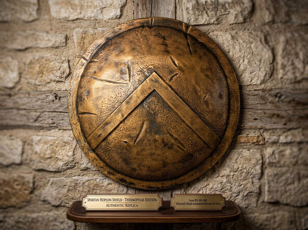 Handcrafted King Leonidas Spartan Shield – 24