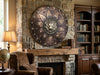 Handcrafted Roman Lion Head Warrior Shield – 24" 18-Gauge Steel & Leather | Scott Handicraft