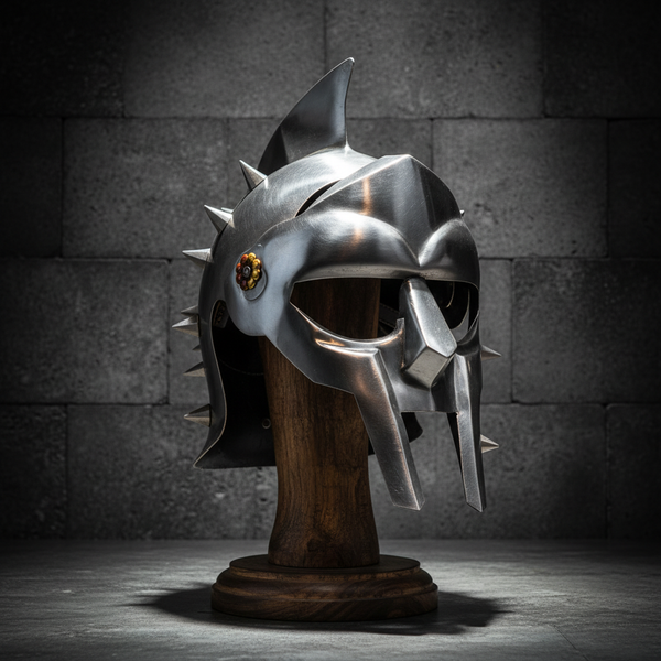 gladiator motorcycle helmet novelty Gladiator Helm with Spikes – 18 Gauge – Deepeeka