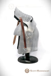 Spoleto Bascinet Helmet, with Flat Face Visor by Scott Handicrafts