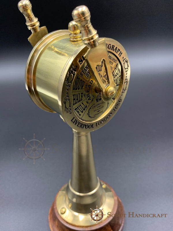 Nautical 7" Brass Antique finish Brass Telegraph - Office/Home Decor - Scott Handicraft