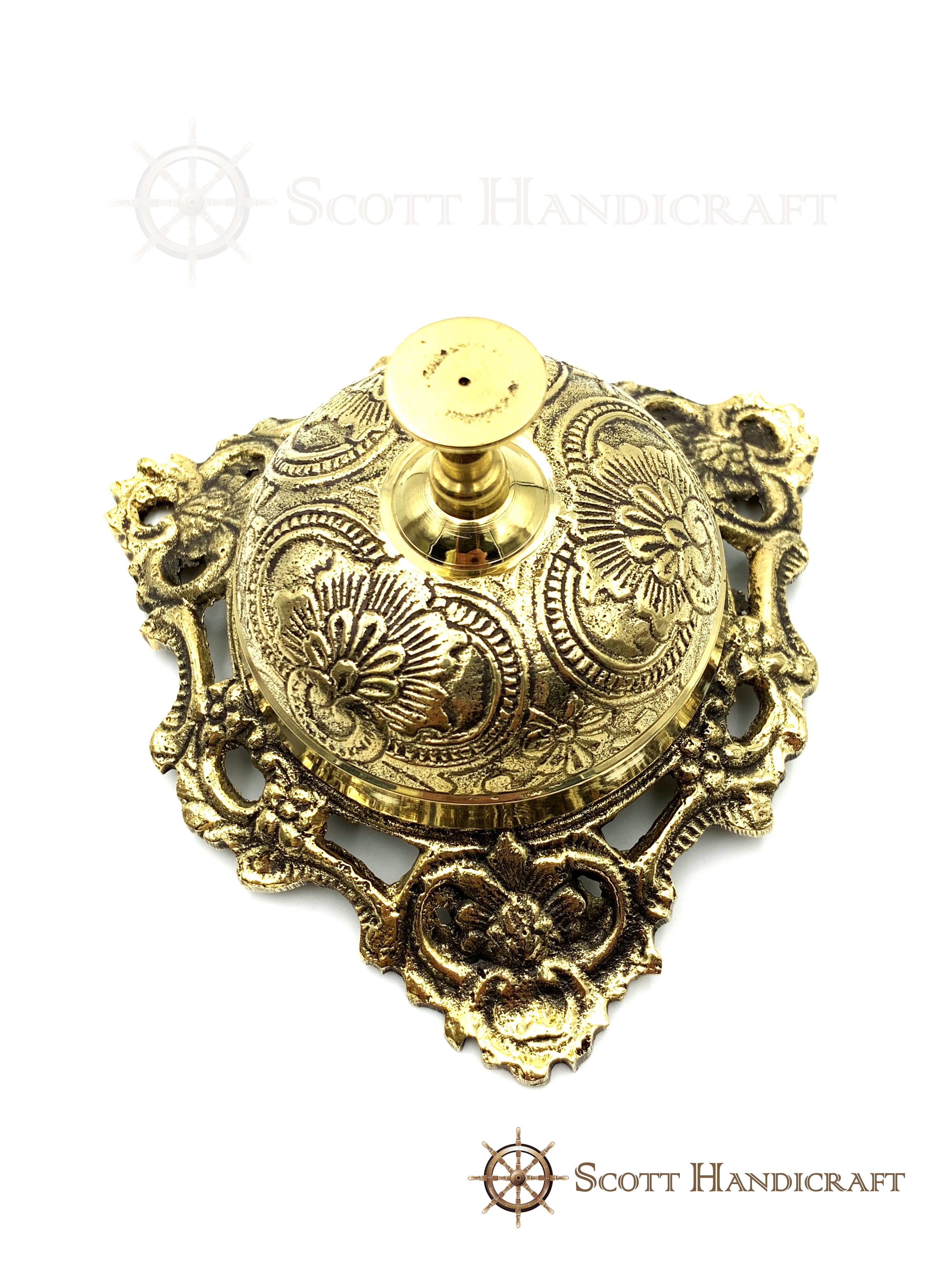 Vintage Model Brass Front Desk Bell - Scott Handicraft