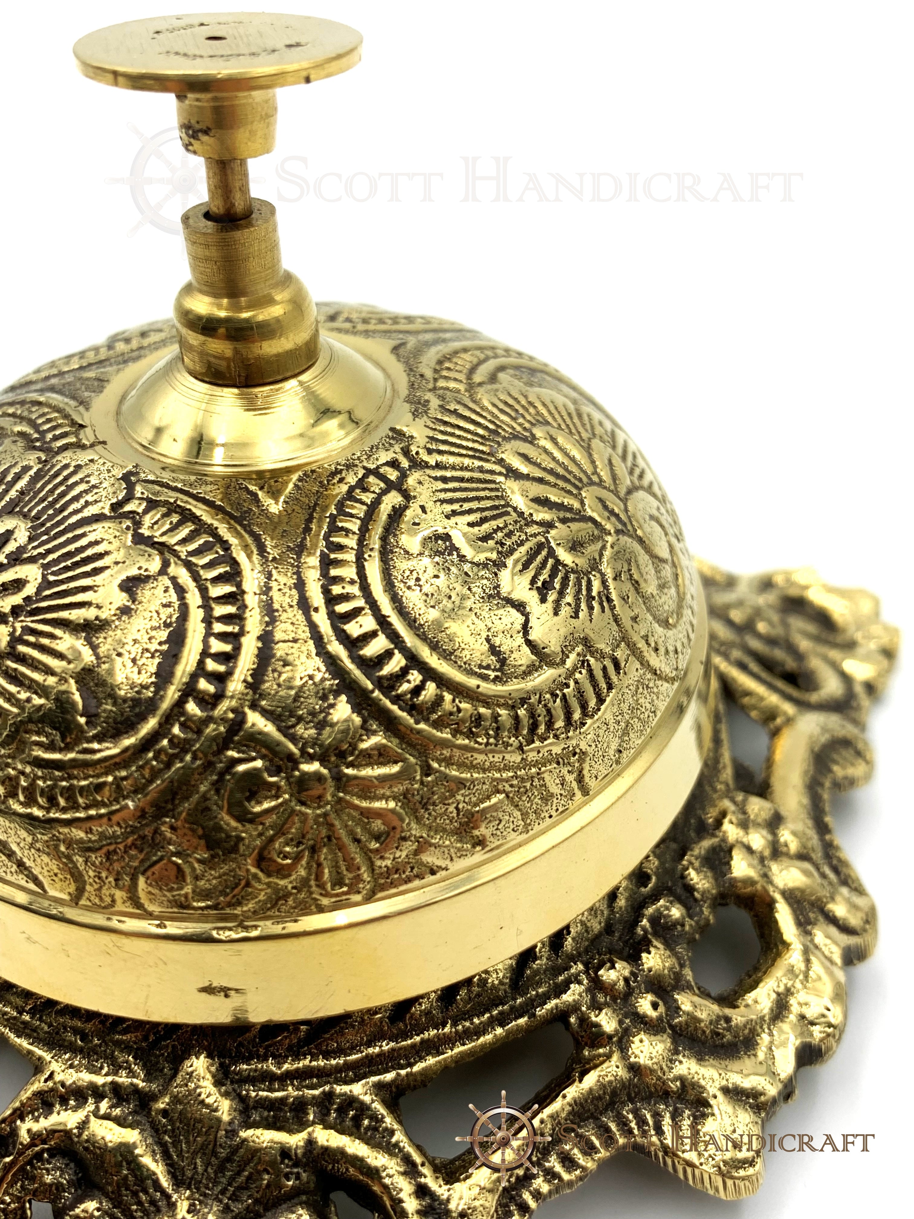 Vintage Model Brass Front Desk Bell - Scott Handicraft