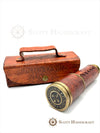 Brass & Leather Dolland London 1920  model Nautical Telescope with Leather Box - Scott Handicraft