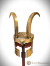 Loki Helmet -18 Gauge Steel, Antique Finish