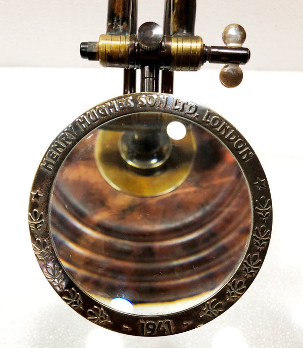 Henry Hughe's Glass Vintage Model Nautical Table Decor Magnifier- Scott Handicraft