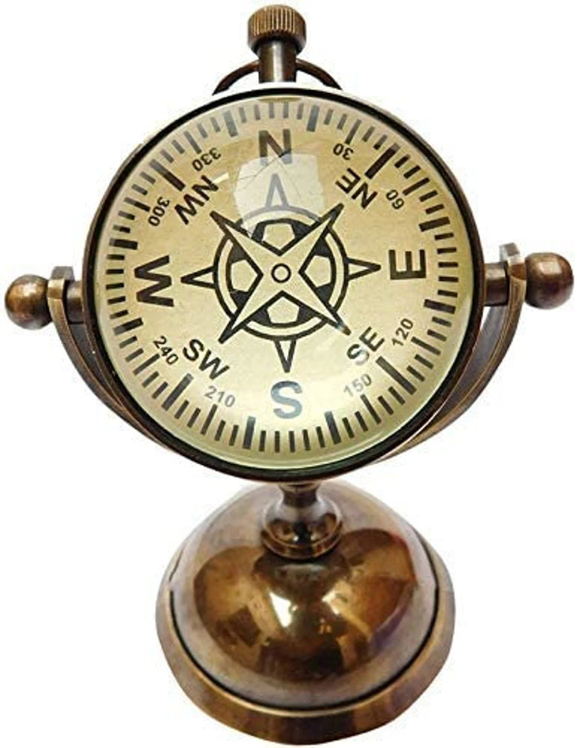 Brass Vintage Model Nautical Table Clock