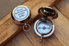 PERSONALIZED ENGRAVED WORKING COMPASS WITH  LEATHER BAG - SCOTT HANDICRAFT
