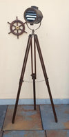 Vintage Model Antique Brown Home Decor Tripod Floor Lamp - Scott Handicrafts