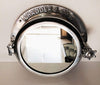 Stunning Porthole Mirror Silver Nickel Aluminum - Scott's New Collection