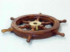 18'' Handmade Pirate Ship's Wheel Steering Brass