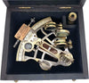 J. Scott London - Brass Ship History Sextant with Wooden Box.