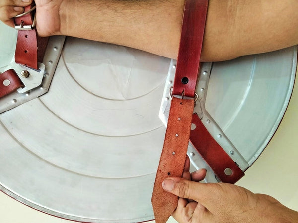 LARP Metal Shield Replica — Full-Size Handcrafted Combat Shield.