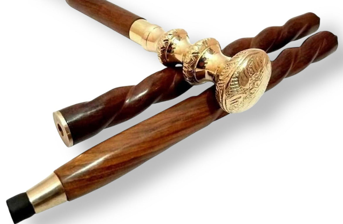 Spiral walking stick - Classy Victoria model