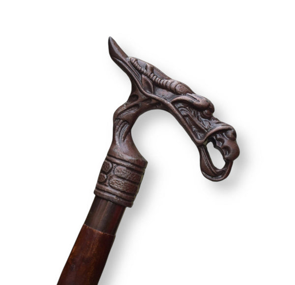 Dragon Head walking stick