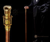 Brass Telescope & Compass Handle walking cane